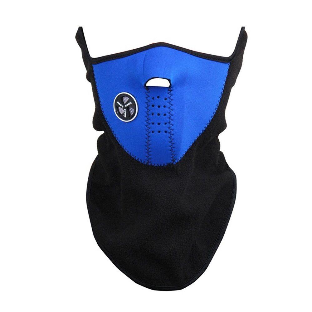 Unisex Anti Cold Fleece Ski Mask Sports & Outdoors Blue - DailySale