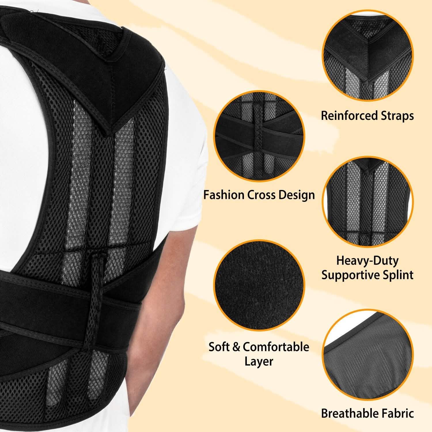 Unisex Back Posture Corrector Wellness - DailySale