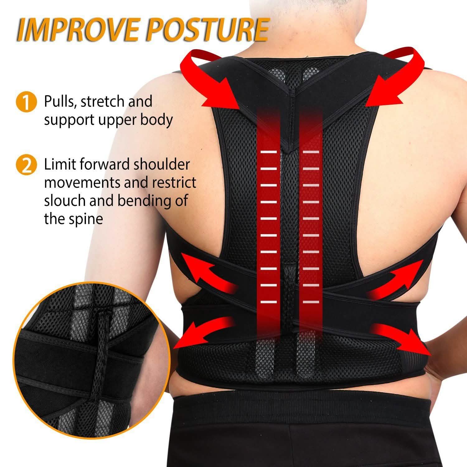 Unisex Back Posture Corrector Wellness - DailySale