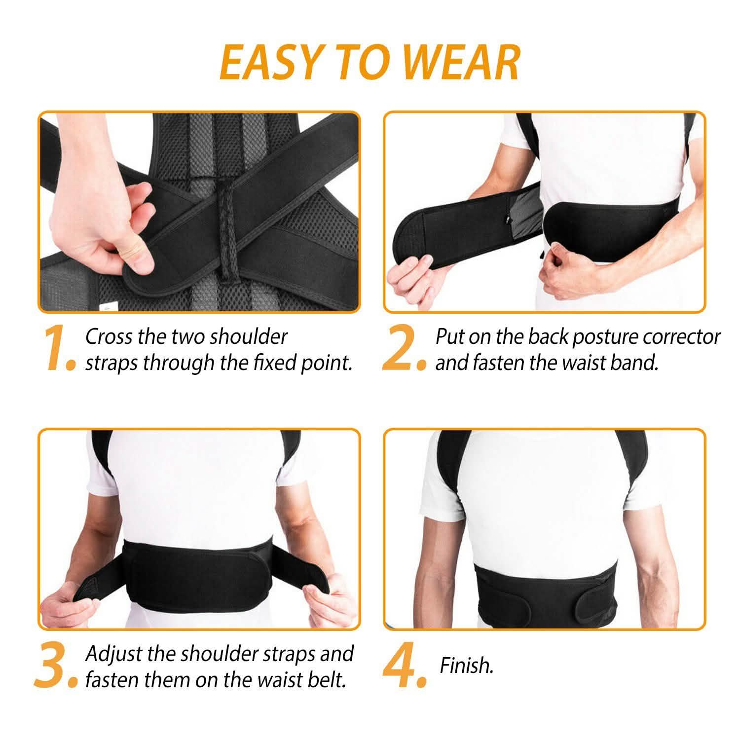 Unisex Back Posture Corrector Wellness - DailySale