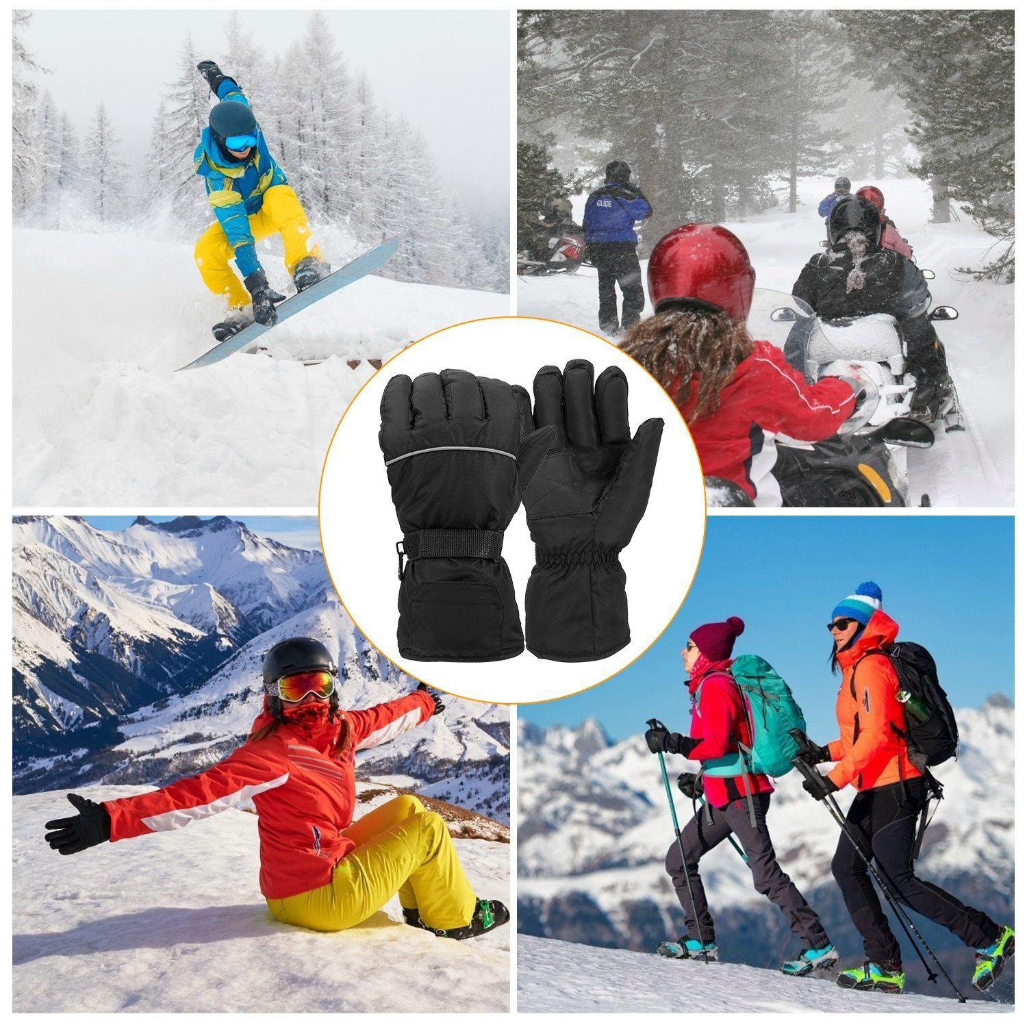 Unisex Battery Powered Heated Waterproof Gloves Sports & Outdoors - DailySale