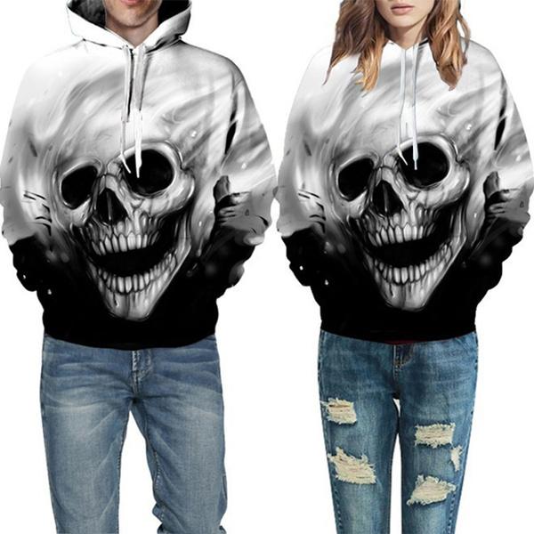 Unisex Characters Skull 3D Printed Hoodies Men's Outerwear - DailySale