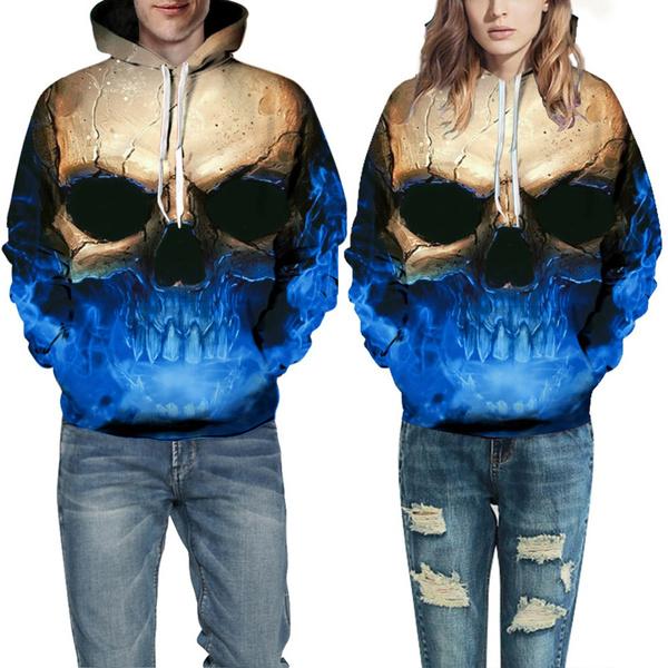 Unisex Characters Skull 3D Printed Hoodies Men's Outerwear - DailySale