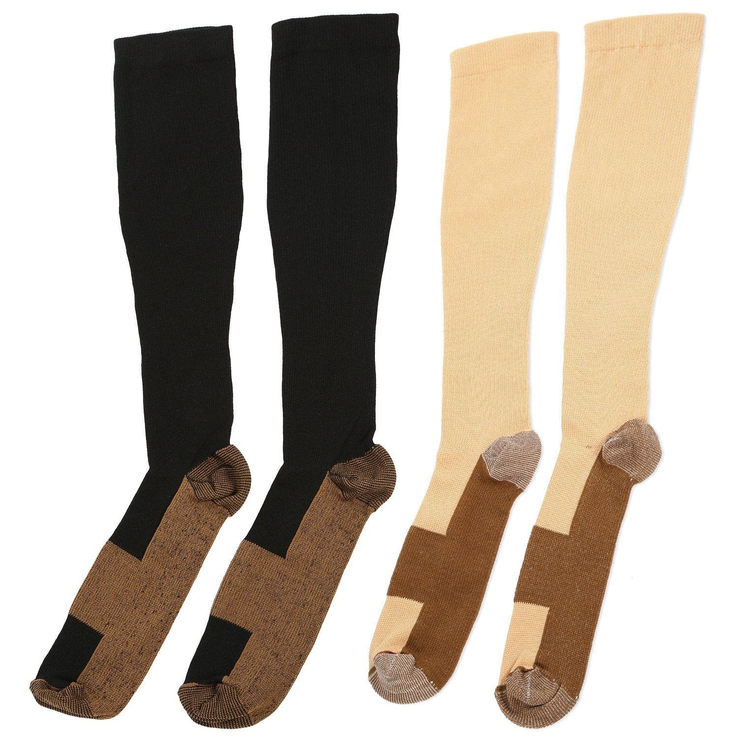 Unisex Copper Compression Socks Wellness - DailySale