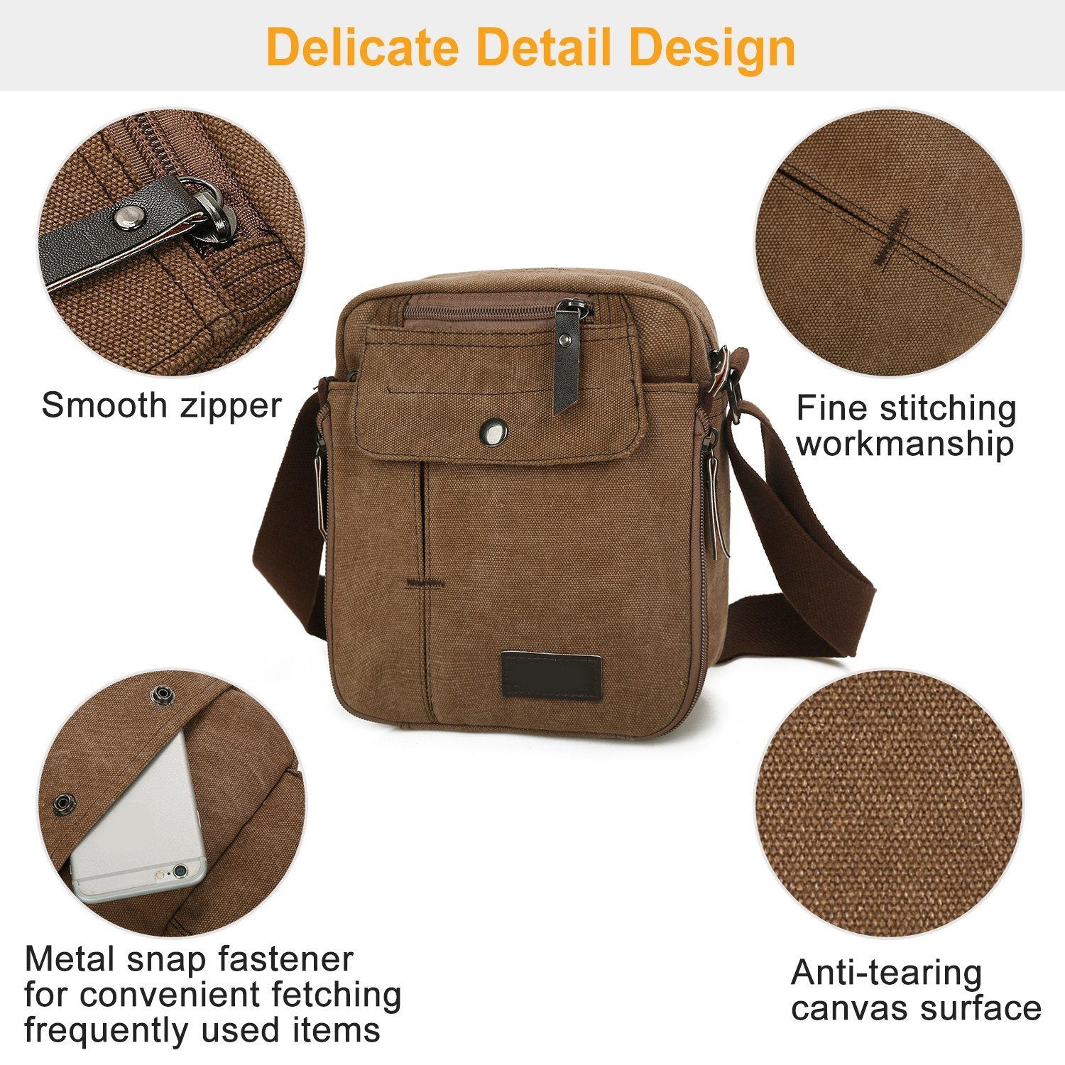 Unisex Crossbody Bags Canvas Bags & Travel - DailySale