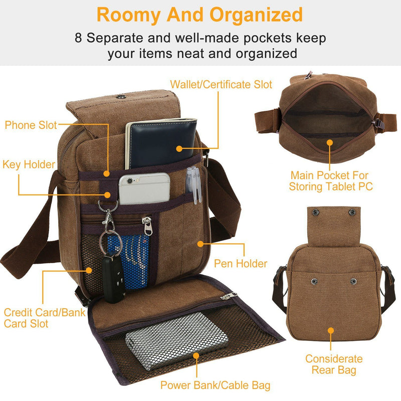 Unisex Crossbody Bags Canvas Bags & Travel - DailySale