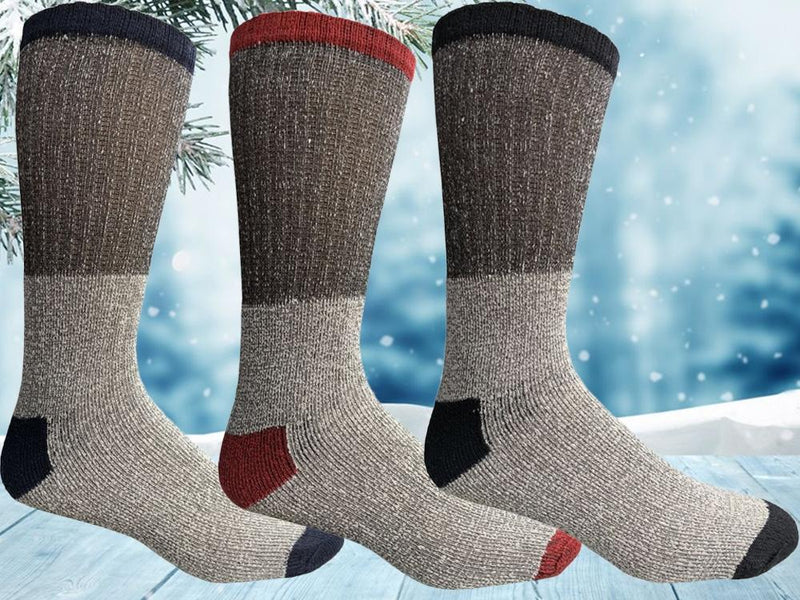 Unisex Insulated Thermal Cotton Cold Weather Crew Socks Women's Apparel - DailySale