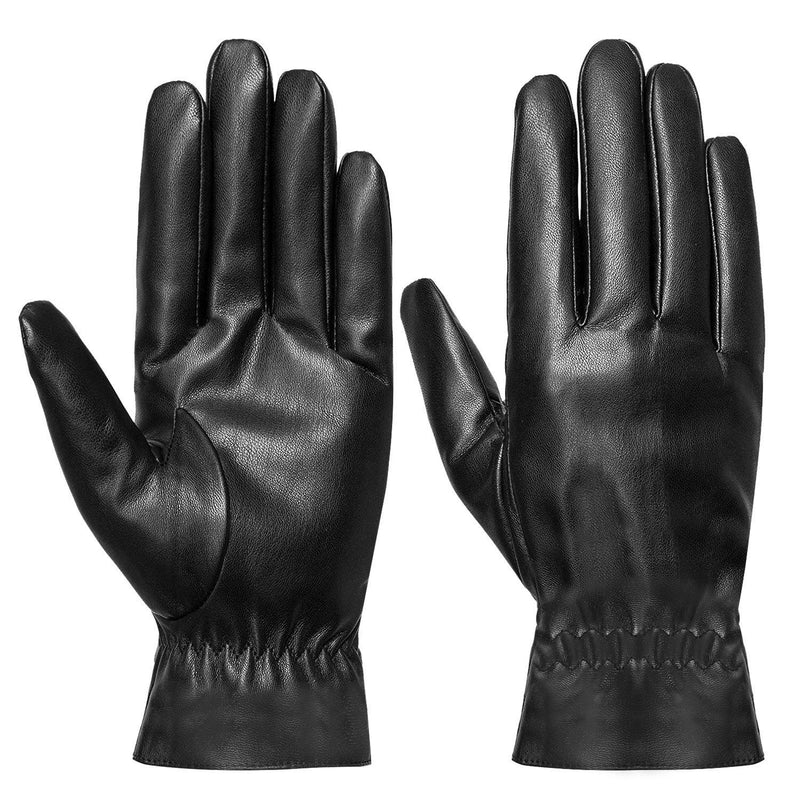Unisex Leather Winter Warm Gloves Women's Accessories M - DailySale