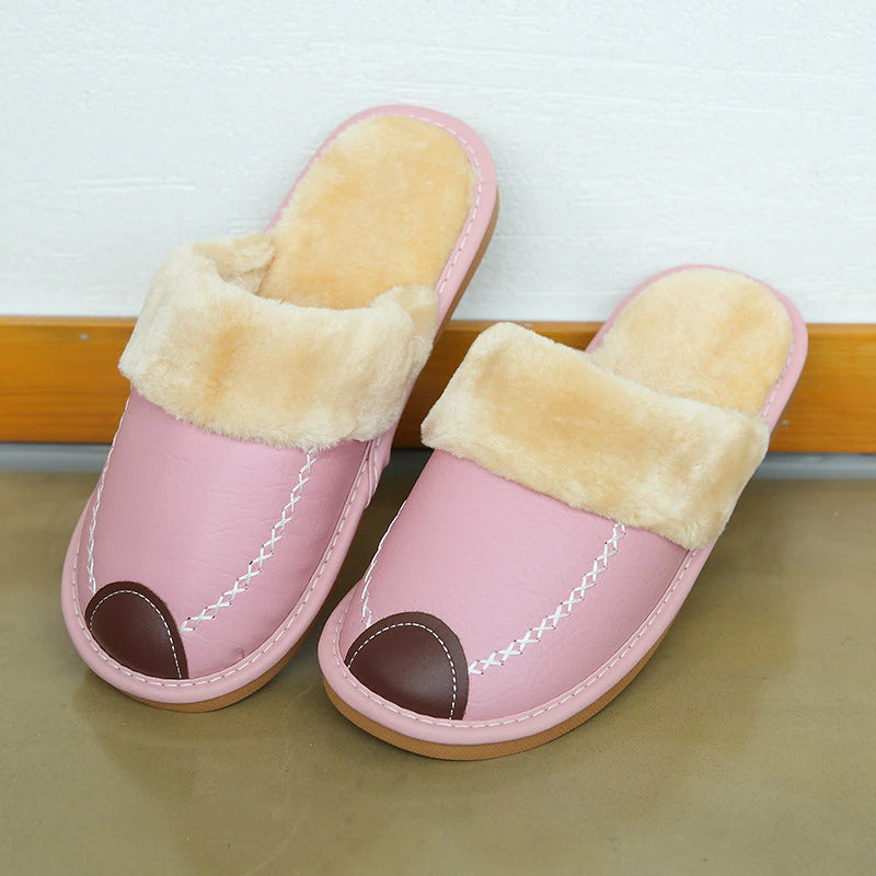 Unisex Memory Foam Fluffy Soft Warm Slip On House Slippers Women's Shoes & Accessories 35 Pink - DailySale