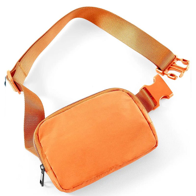 Unisex Mini Belt Bag with Adjustable Straps Small Belt Bag Bags & Travel Orange - DailySale