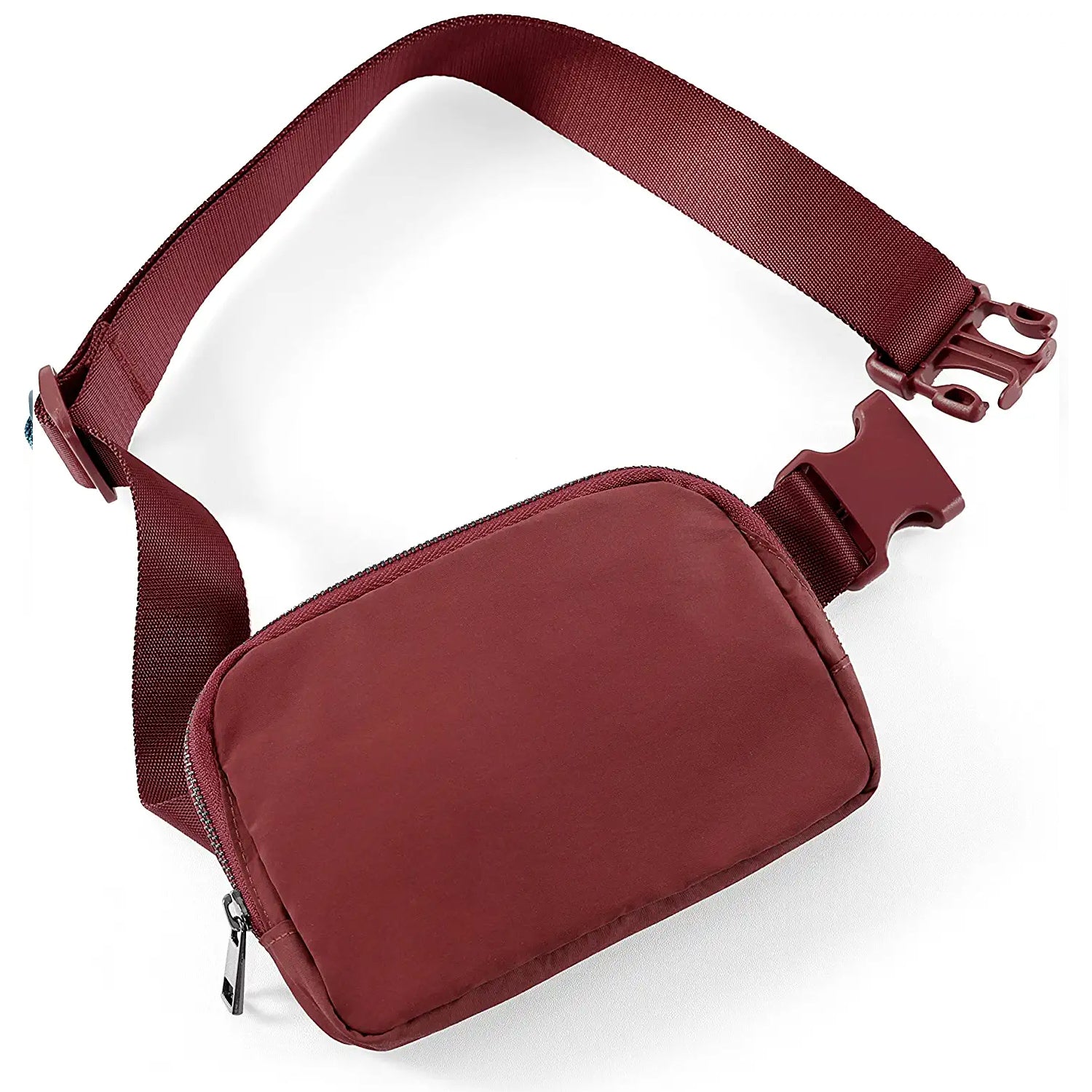 Unisex Mini Belt Bag with Adjustable Straps Small Belt Bag Bags & Travel Wine - DailySale