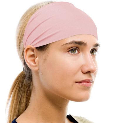 Unisex Moisture Wicking Headband Fitness Light Pink - DailySale