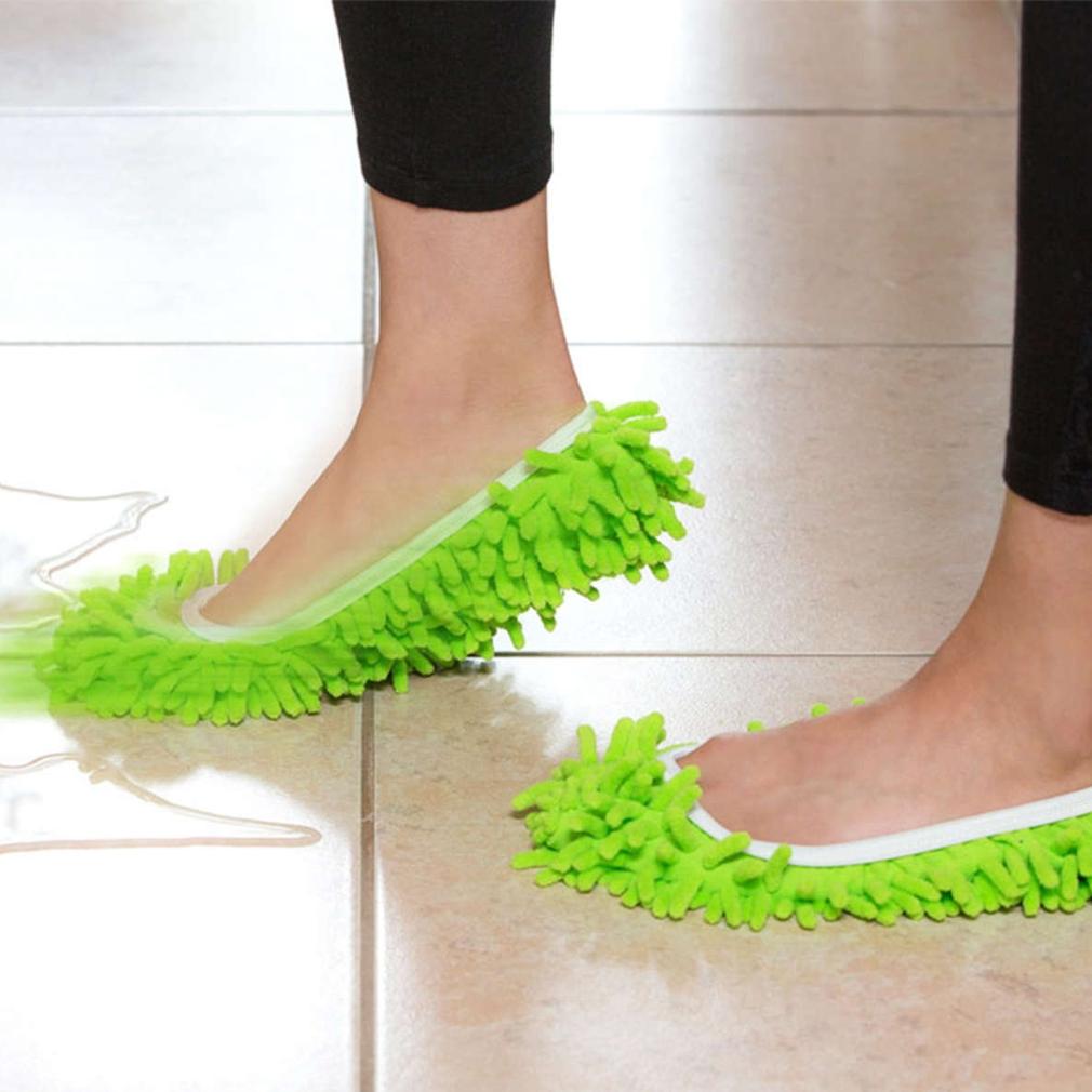 Unisex Super-Fun Machine-Washable Mop Slippers Home Essentials - DailySale