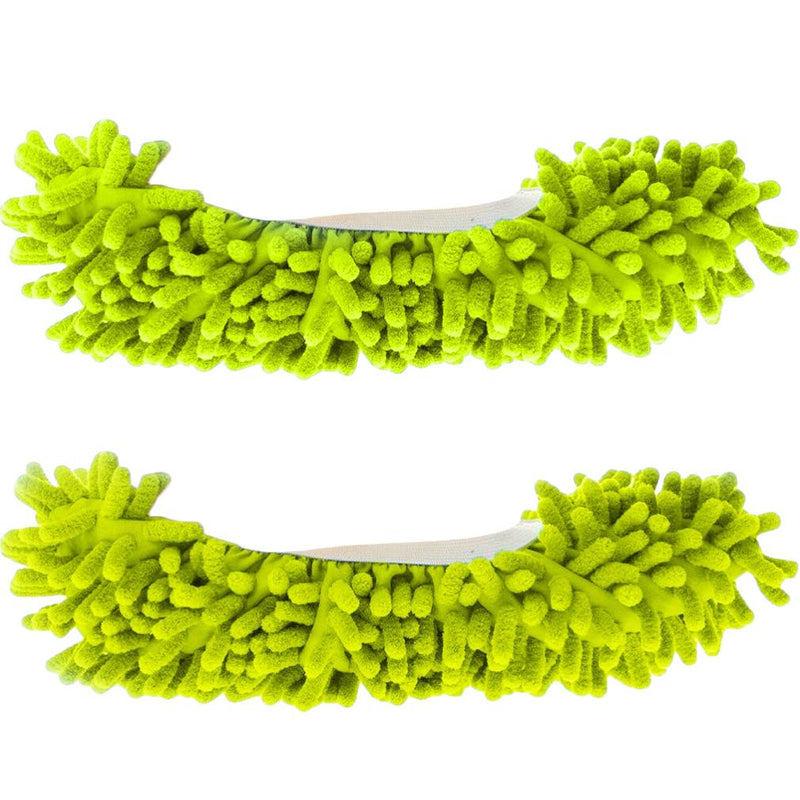 Unisex Super-Fun Machine-Washable Mop Slippers Home Essentials Green - DailySale
