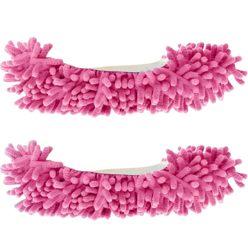 Unisex Super-Fun Machine-Washable Mop Slippers Home Essentials Pink - DailySale