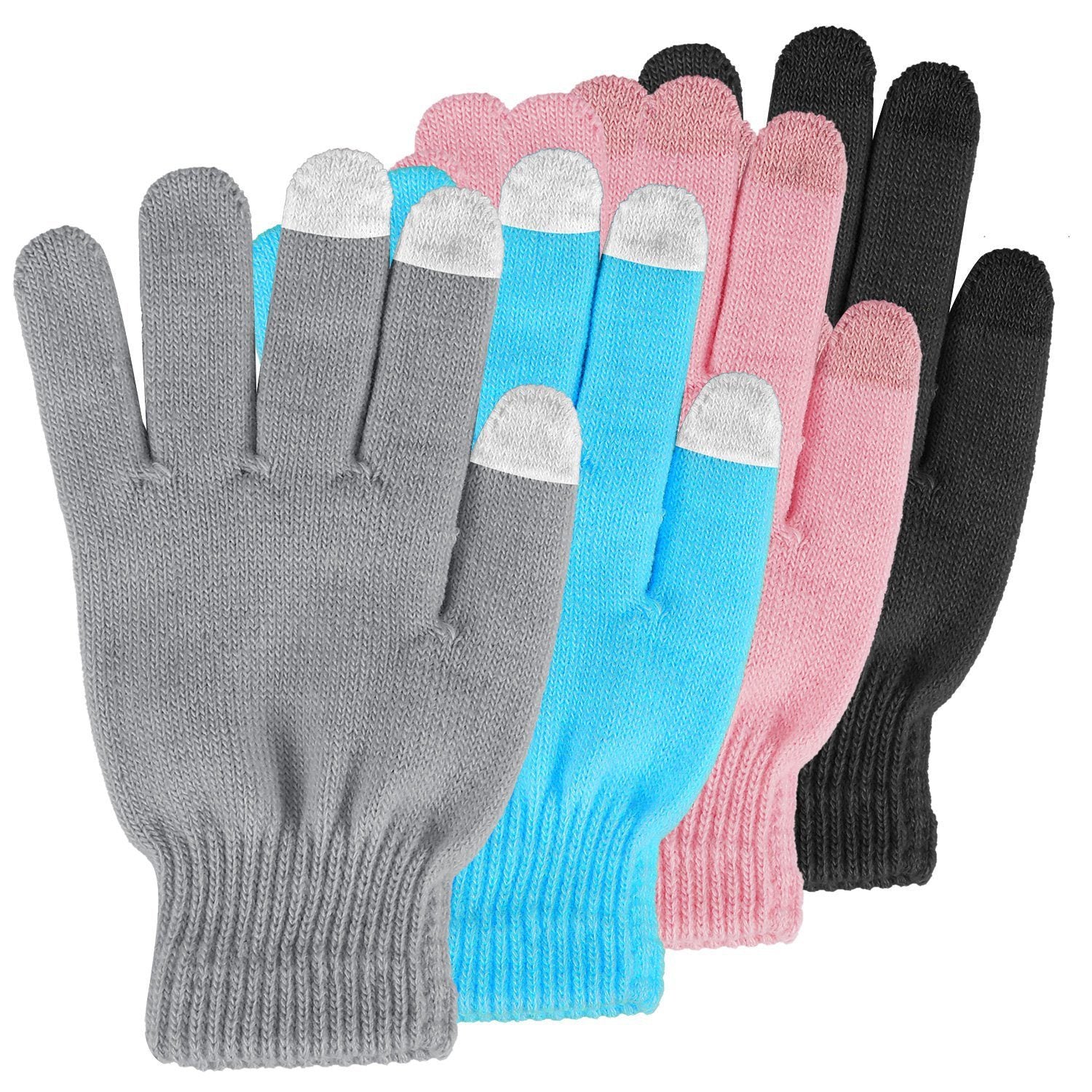 Unisex Winter Knit Gloves Touchscreen Men's Accessories - DailySale