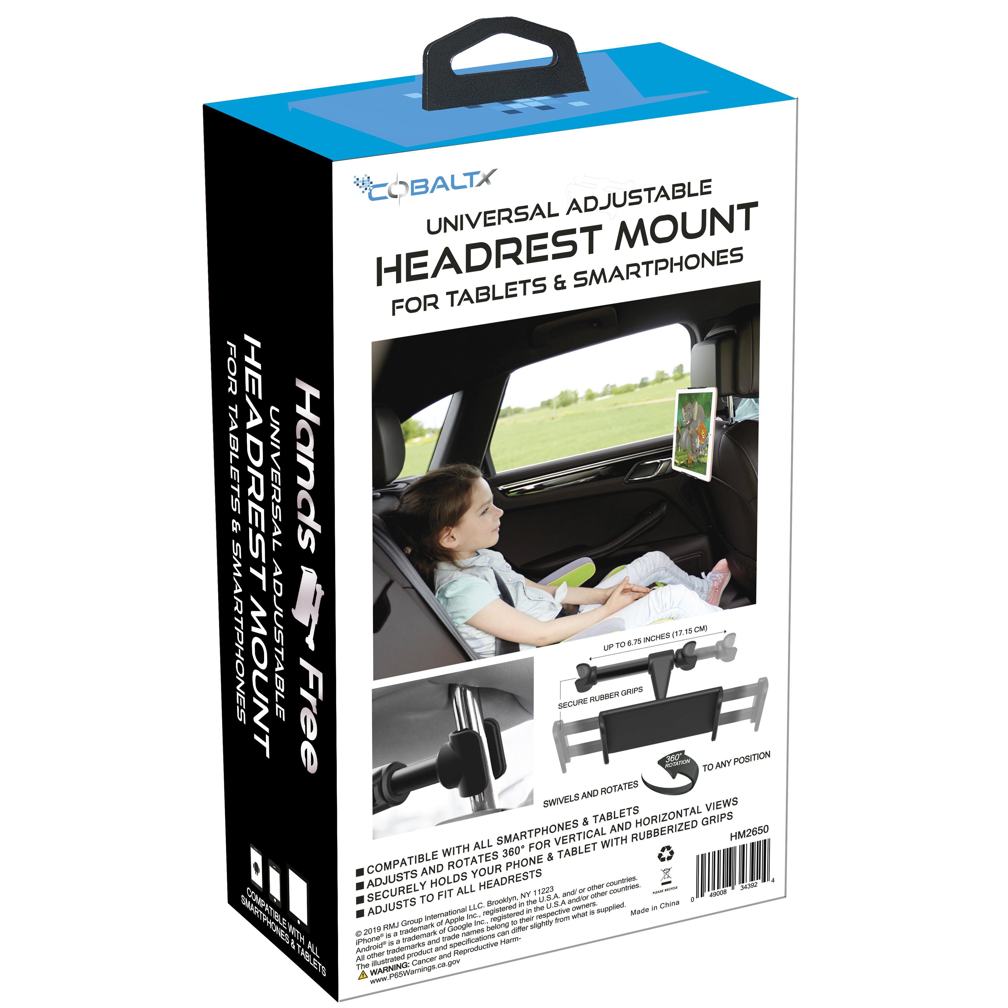 Universal Adjustable Headrest Mount for Tablets & Smartphones Automotive - DailySale