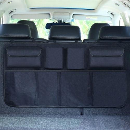 Universal Auto Car Organizer Trunk Back Seat Storage Bag Automotive Black - DailySale