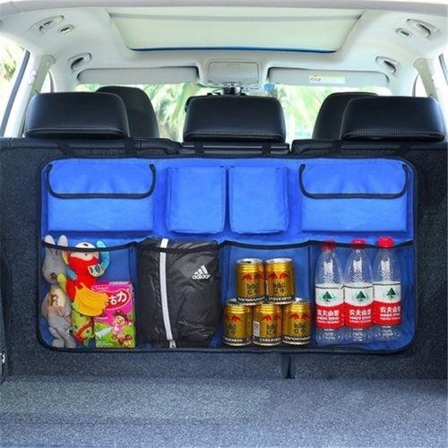 Universal Auto Car Organizer Trunk Back Seat Storage Bag Automotive Royal Blue - DailySale