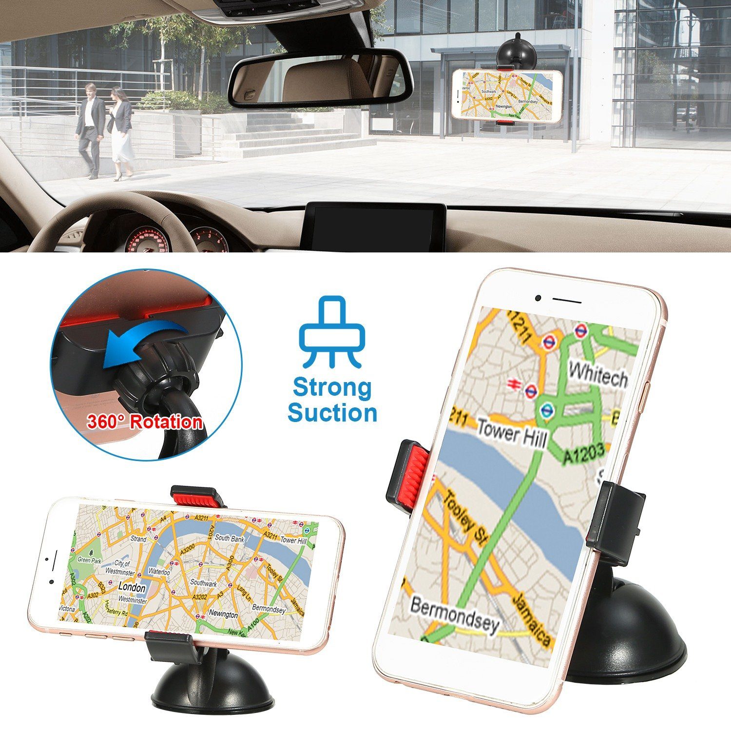 Universal Car Windshield Mount Holder Automotive - DailySale