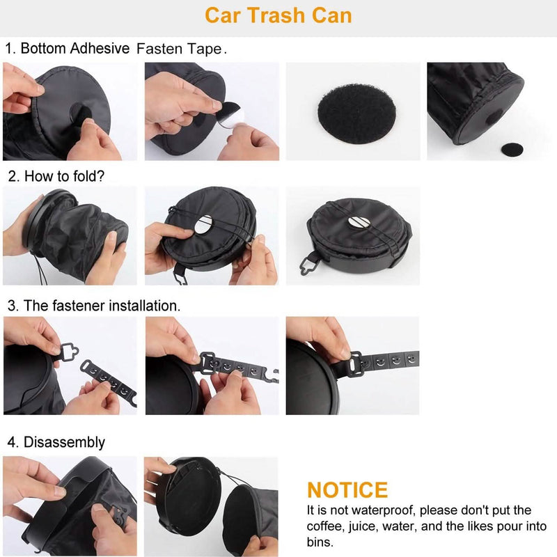 Universal Portable Car Trash Can Automotive - DailySale