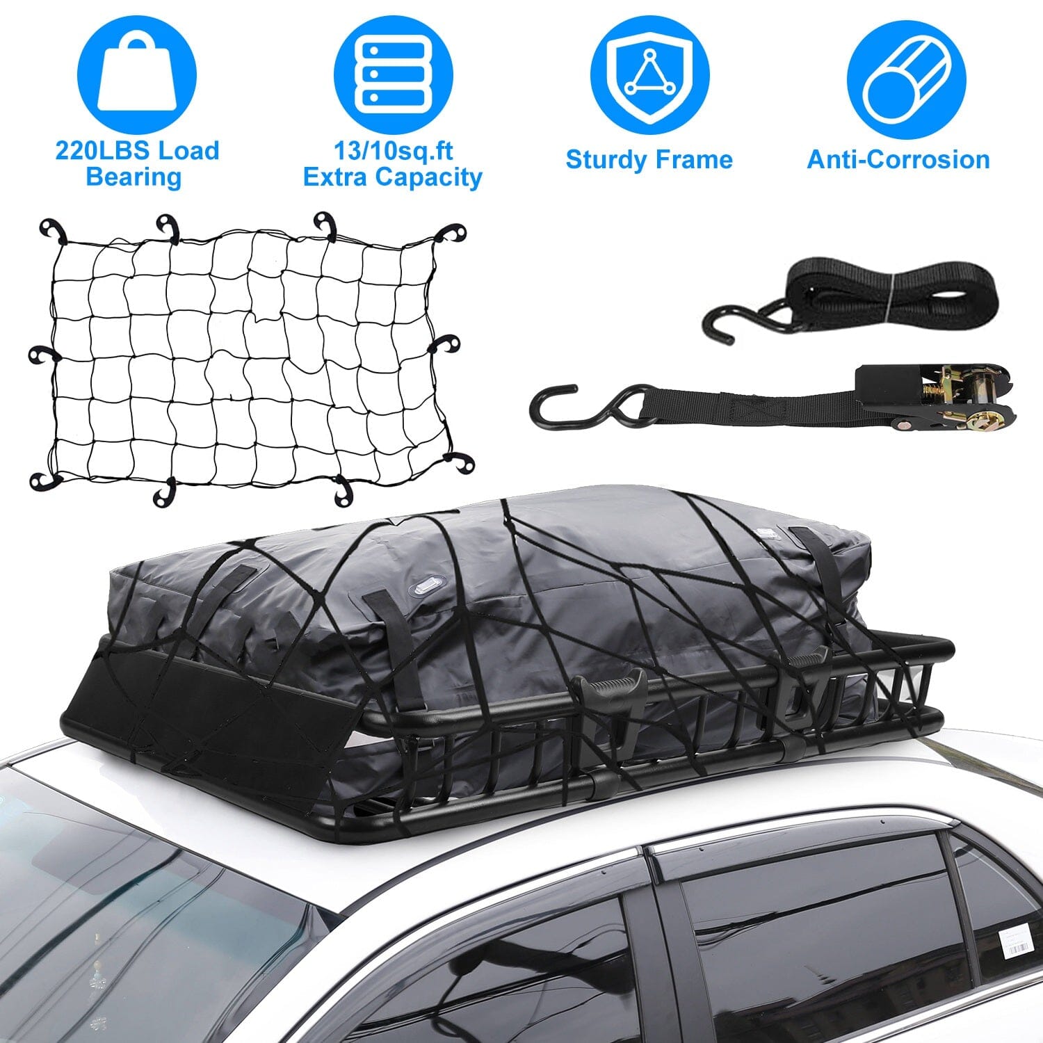 Universal Roof Rack Car Luggage Holder Automotive - DailySale