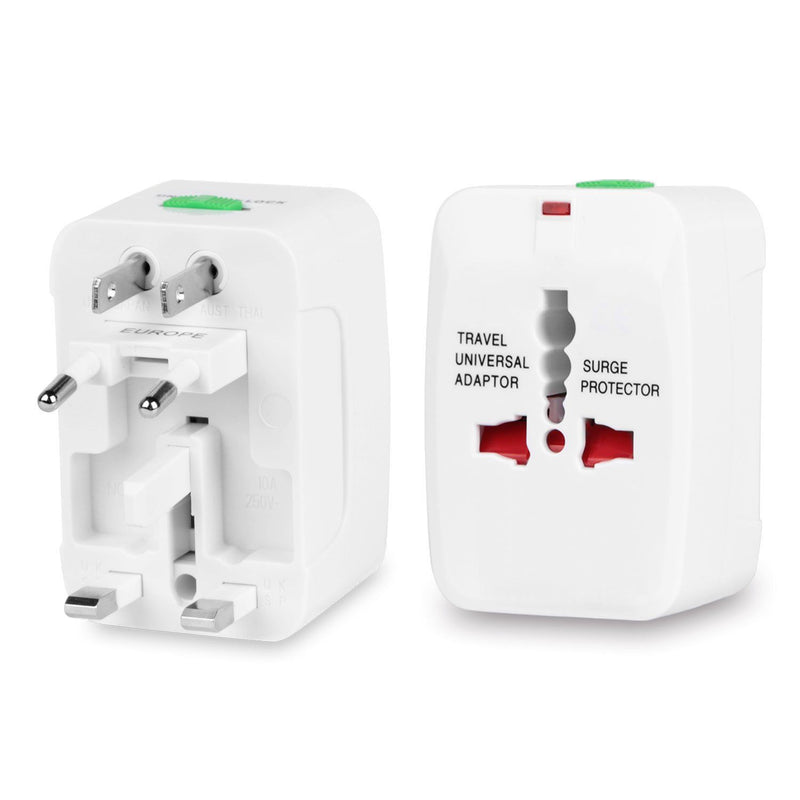 Universal Travel Adapter with 4 Interchangeable Plugs