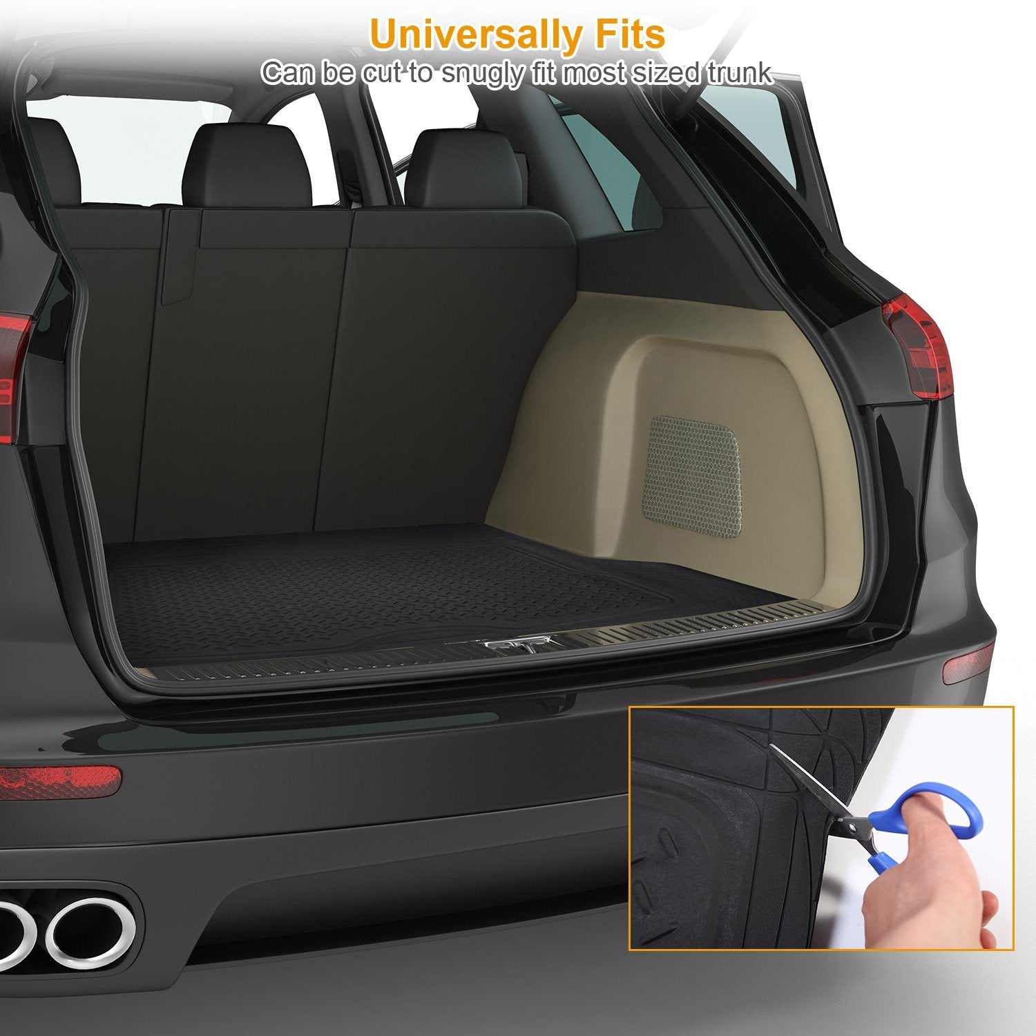 Universal Trunk Cargo Floor Mat Automotive - DailySale