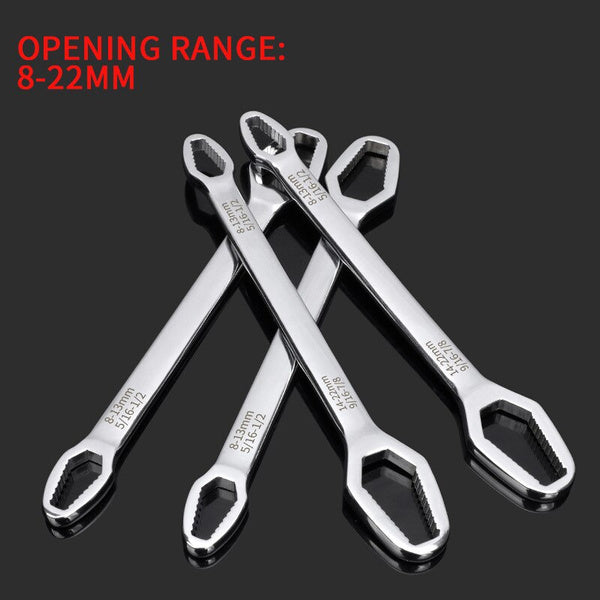 Universal Wrench Glasses Wrench 8-22mm Ratchet Spanner Automotive - DailySale