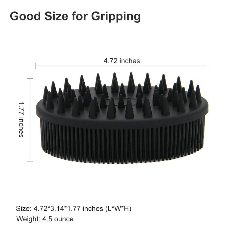 Upgrade Silicone Body Scrubber and Hair Shampoo Brush Bath - DailySale