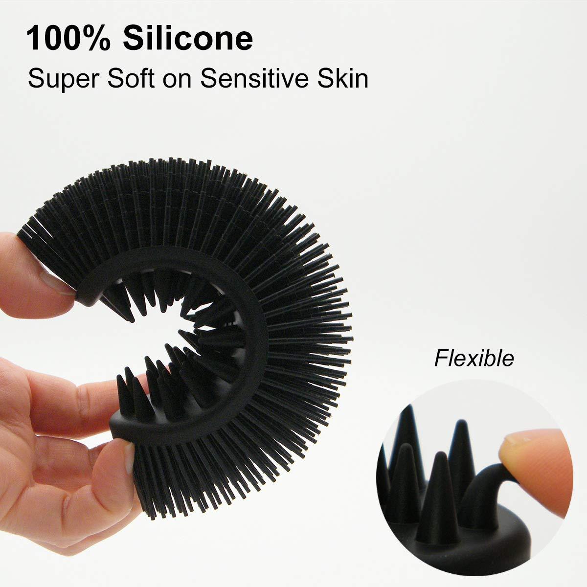 Upgrade Silicone Body Scrubber and Hair Shampoo Brush Bath - DailySale