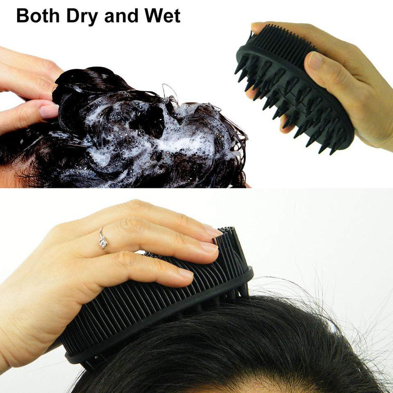 Upgrade Silicone Body Scrubber and Hair Shampoo Brush Bath - DailySale
