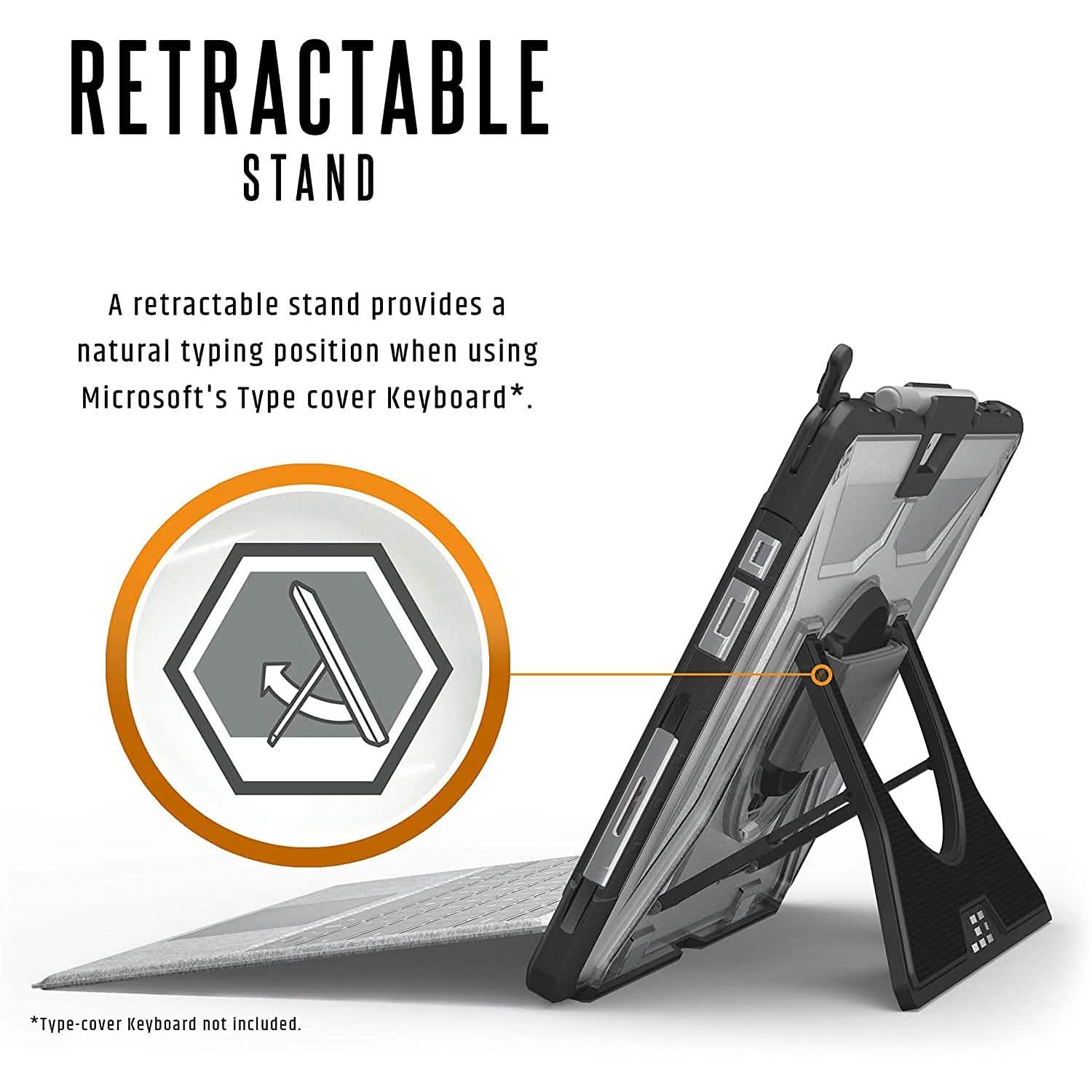 Urban Armor Gear UAG Military Drop Tested Case Designed for Microsoft Surface Pro Computer Accessories - DailySale