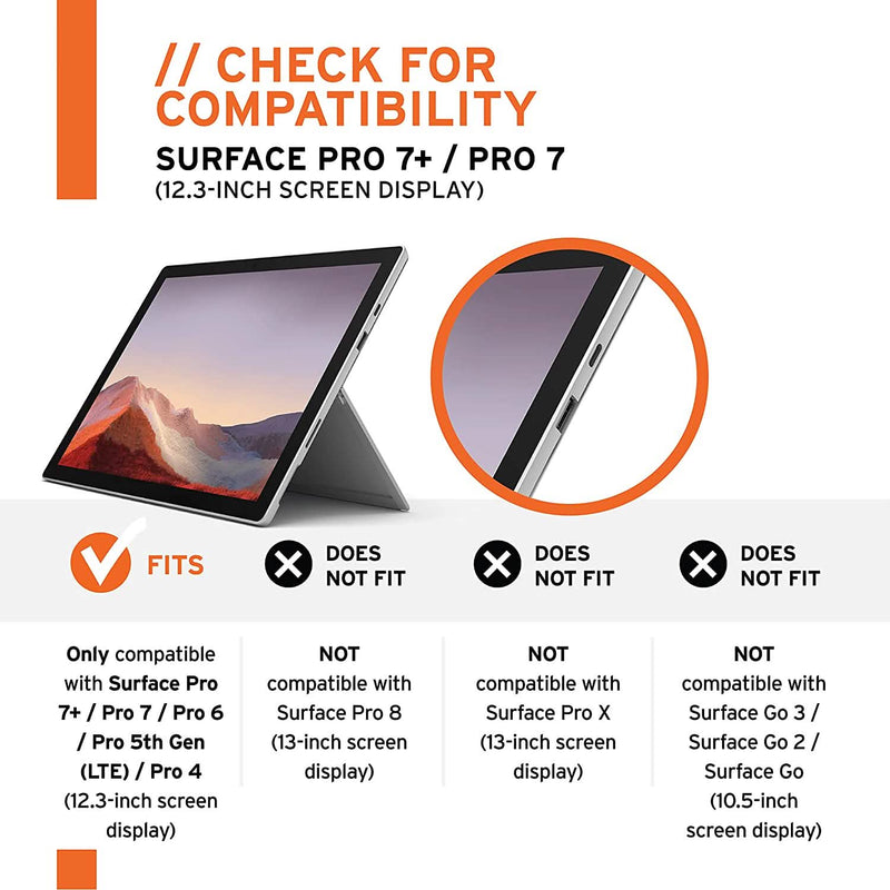 Urban Armor Gear UAG Military Drop Tested Case Designed for Microsoft Surface Pro Computer Accessories - DailySale