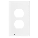 US Wall Outlet Cover Wall Plate with 3-LED Dusk To Down Sensor Night Lights Batteries & Electrical Round - DailySale