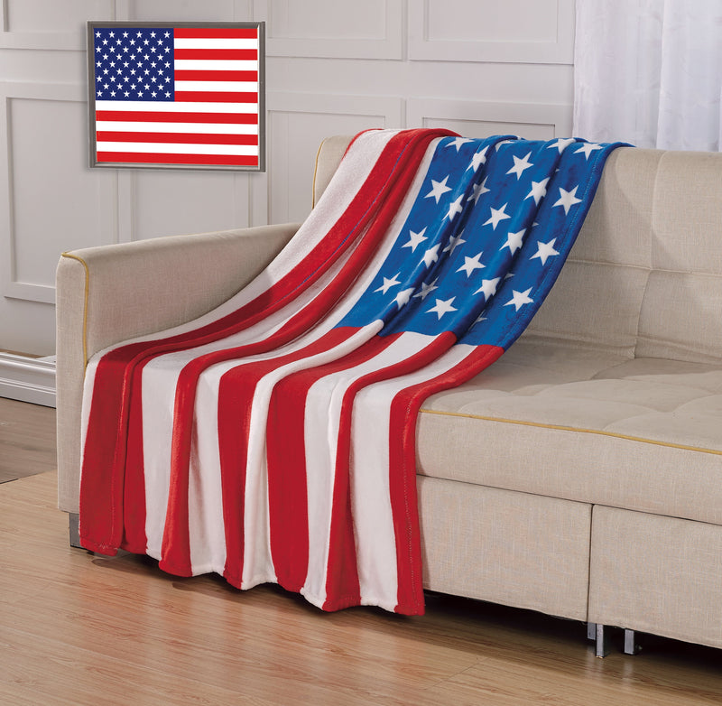 USA American Flag Throw Blanket Bed & Bath - DailySale
