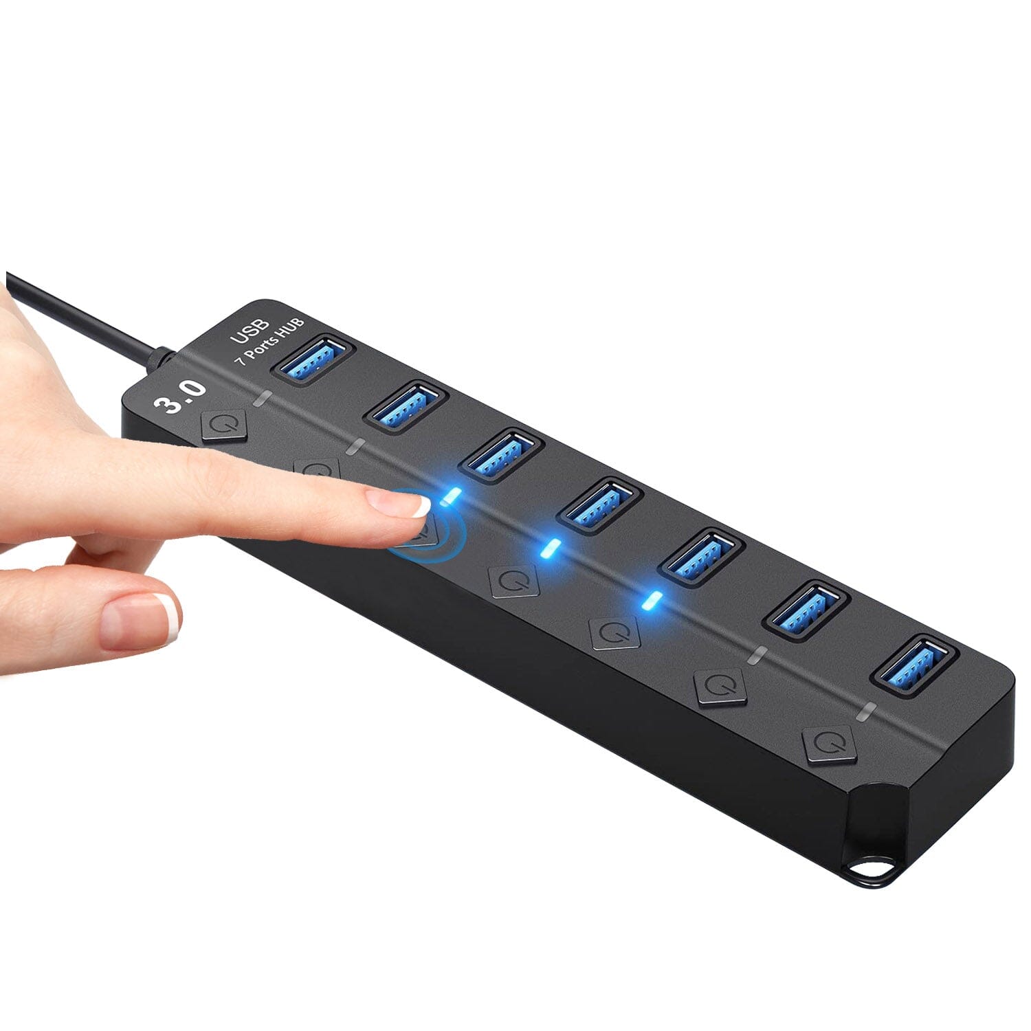 USB 3.0 HUB 7 Ports High Speed 5Gbps USB Splitter Computer Accessories - DailySale