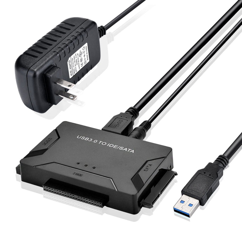 USB 3.0 to 2.5'' 3.5" IDE SATA Converter Adapter External Hard Drive Cable Kits Computer Accessories - DailySale