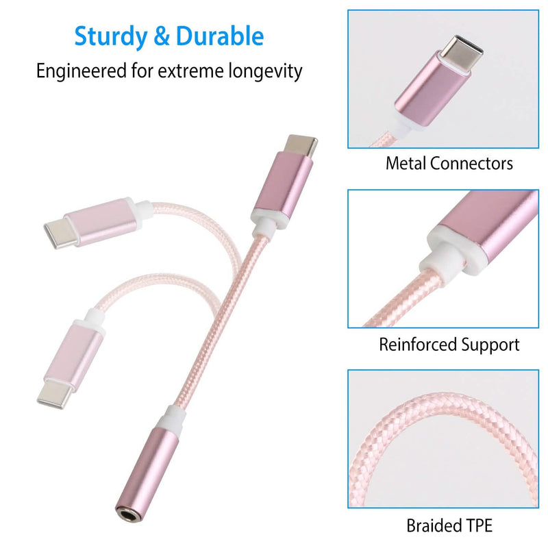 USB-C Type C Adapter Port to 3 .5mm Aux Audio Jack Mobile Accessories - DailySale