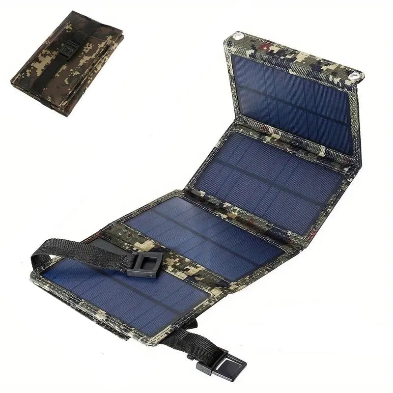 USB Foldable Solar Panel Mobile Accessories Camo - DailySale