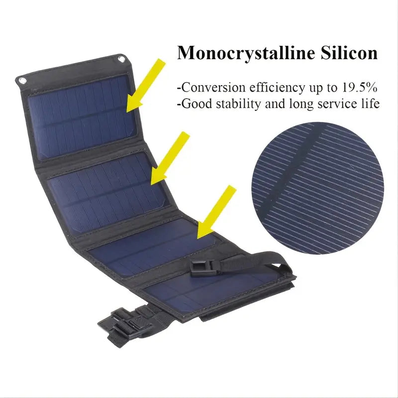 USB Foldable Solar Panel Mobile Accessories - DailySale