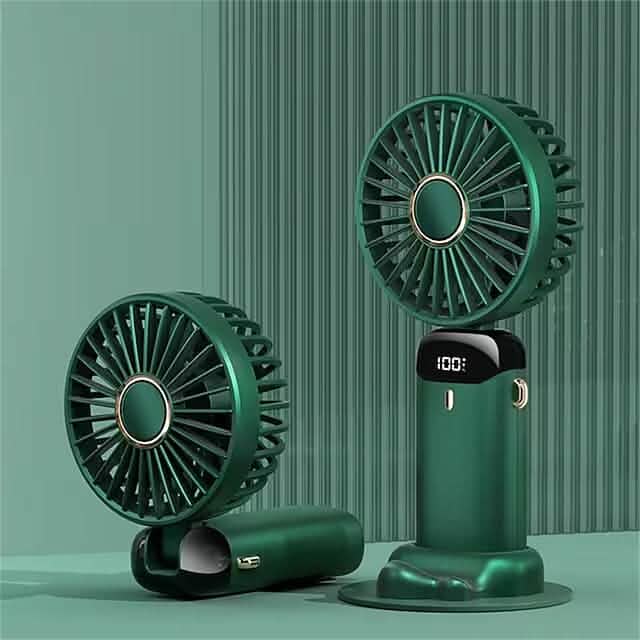 USB Handheld Small Fan Mini Portable Fan Household Appliances Green - DailySale