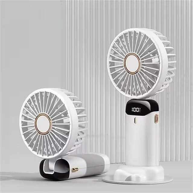 USB Handheld Small Fan Mini Portable Fan Household Appliances White - DailySale