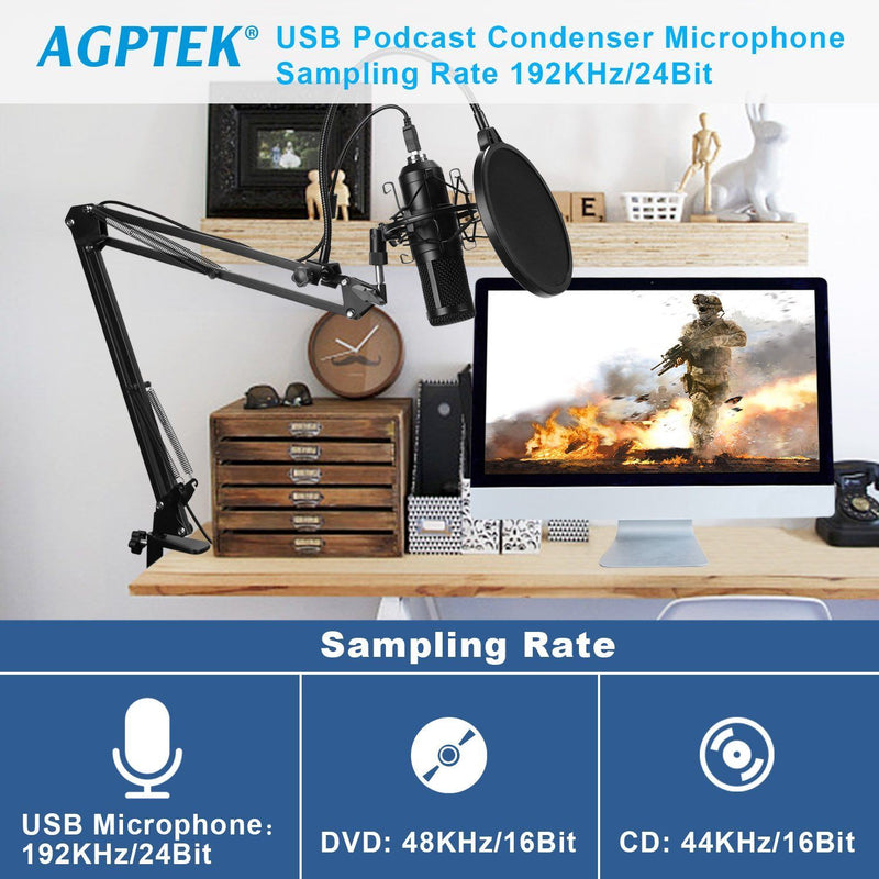 USB Microphone Kit Headphones & Audio - DailySale