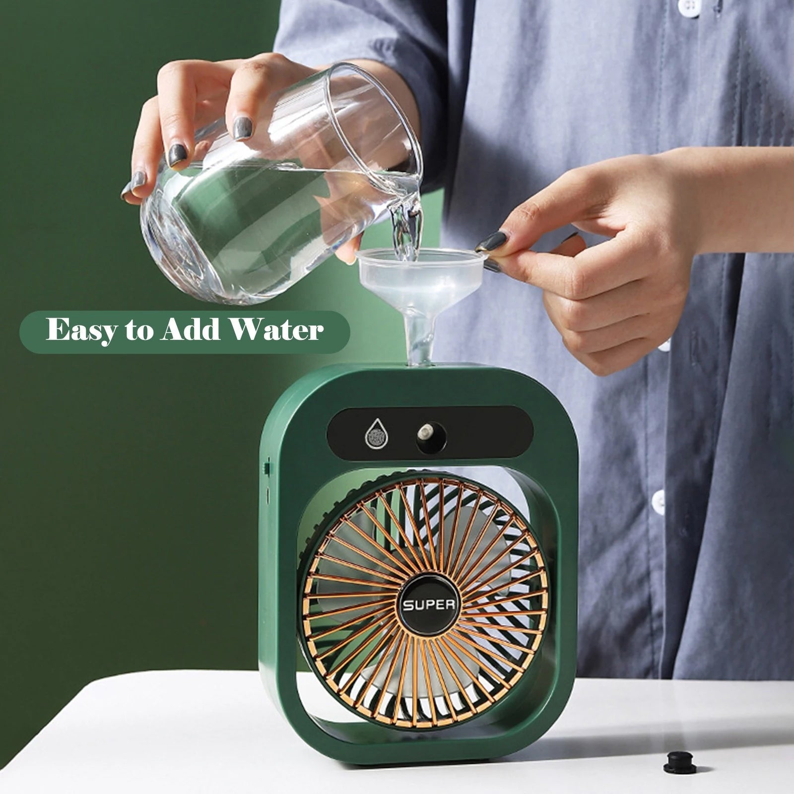 USB Rechargeable Desktop Spray Fan Household Appliances - DailySale