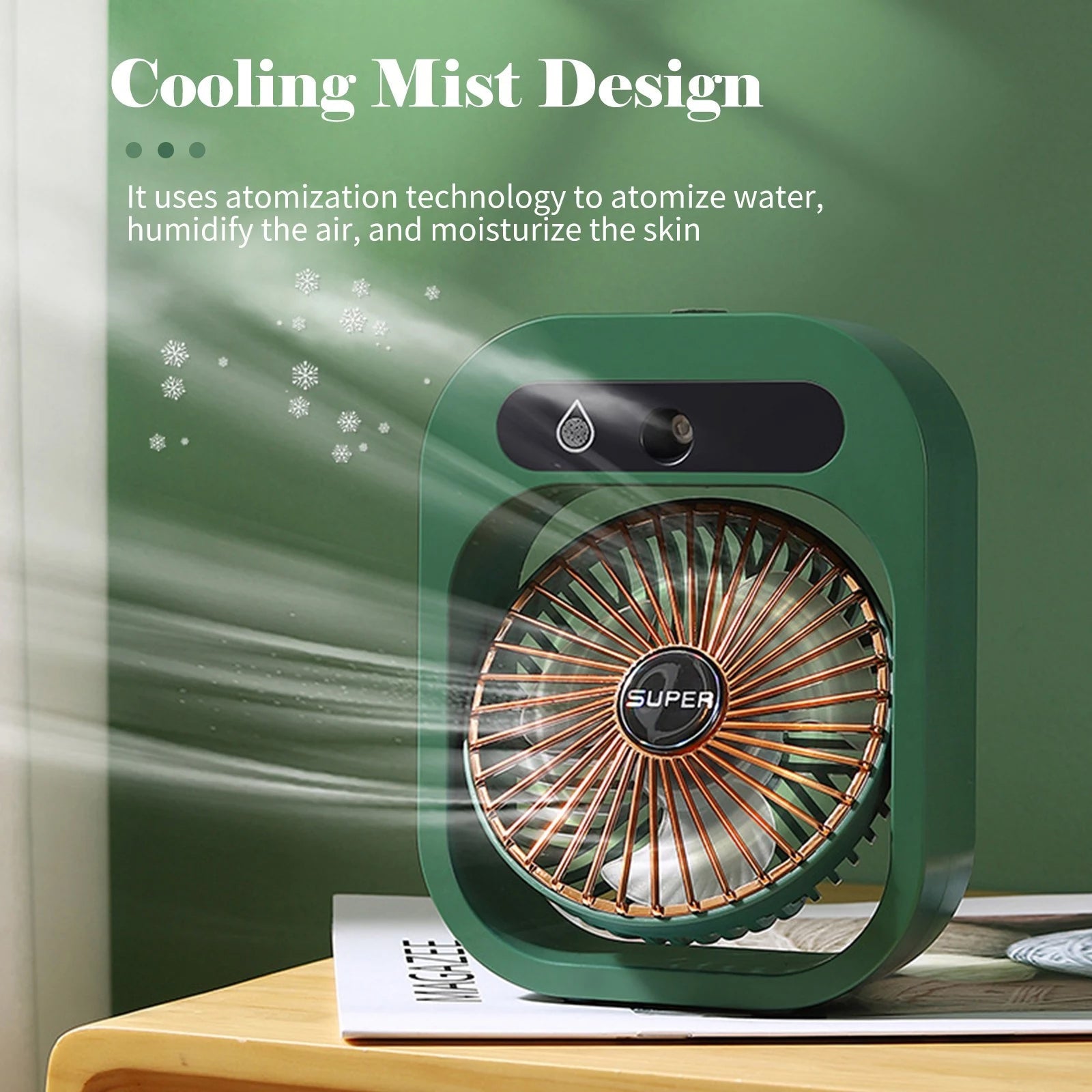 USB Rechargeable Desktop Spray Fan Household Appliances - DailySale