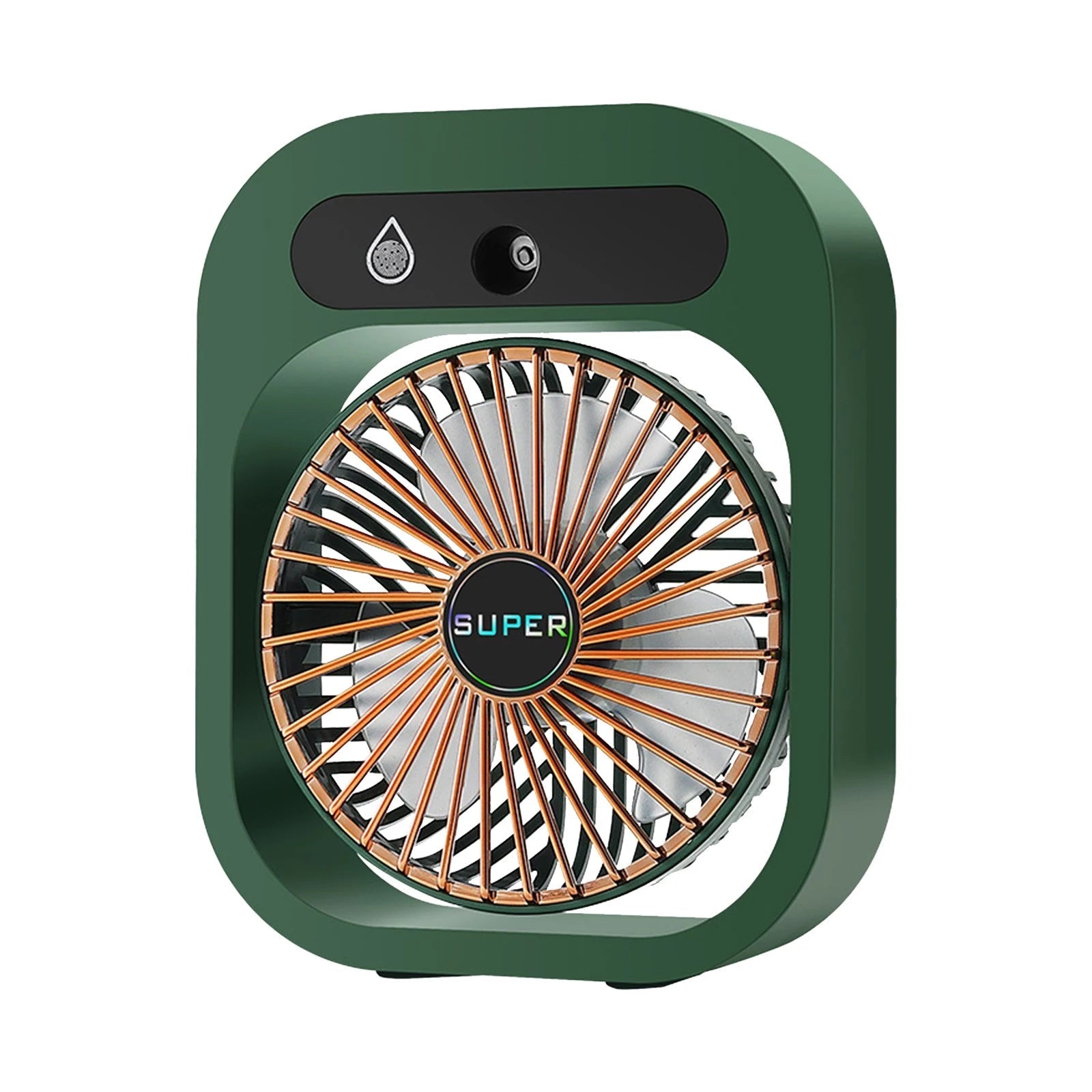 USB Rechargeable Desktop Spray Fan Household Appliances Green - DailySale