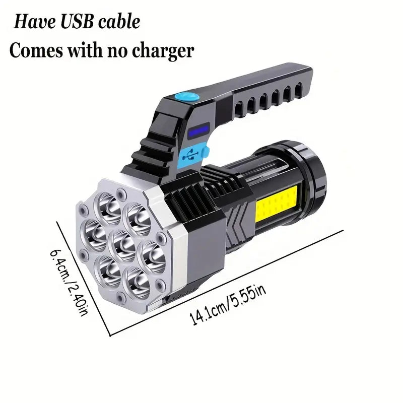 USB Rechargeable High Power LED Flashlight Sports & Outdoors - DailySale