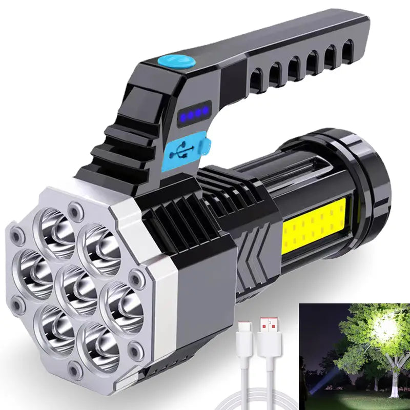 USB Rechargeable High Power LED Flashlight Sports & Outdoors - DailySale