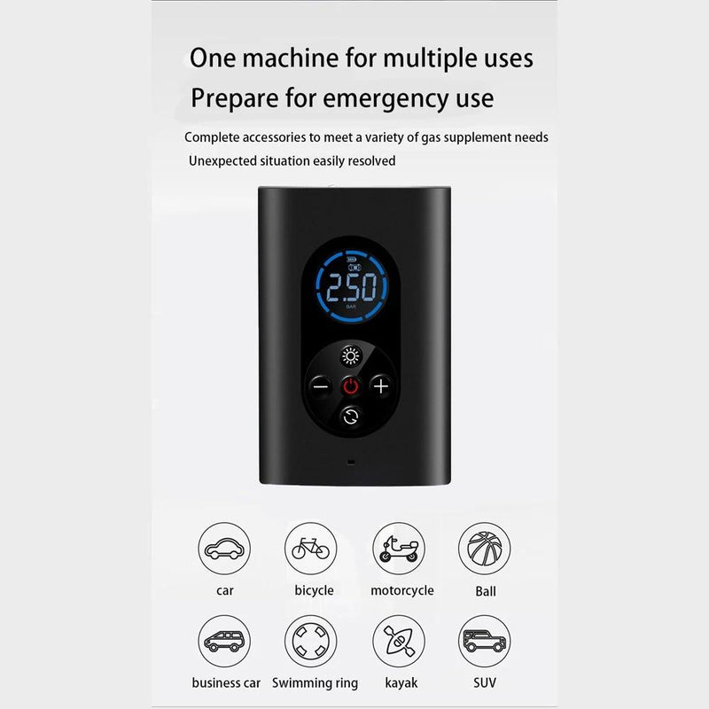 USB Rechargeable Intelligent Air Pump Car Portable Automotive - DailySale